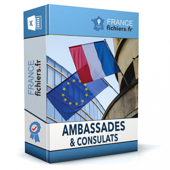Fichier Ambassades et Consulats France